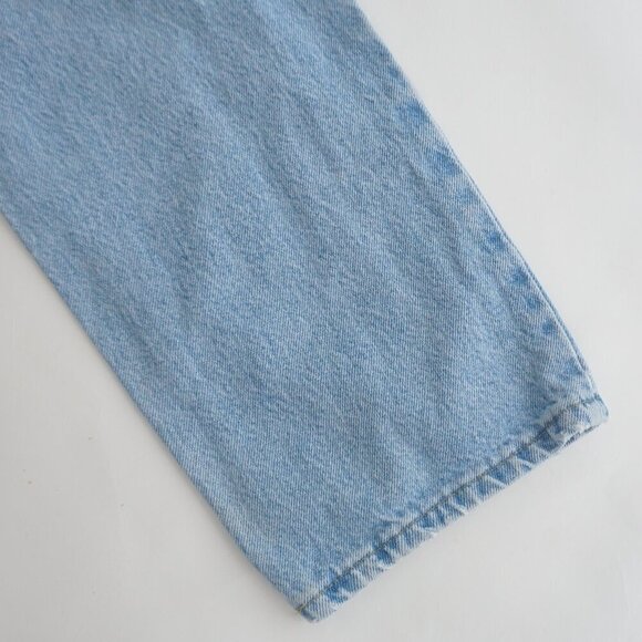 Vintage Lee Light Wash Straight Leg Blue Denim Jeans 34X32 - Picture 12 of 16